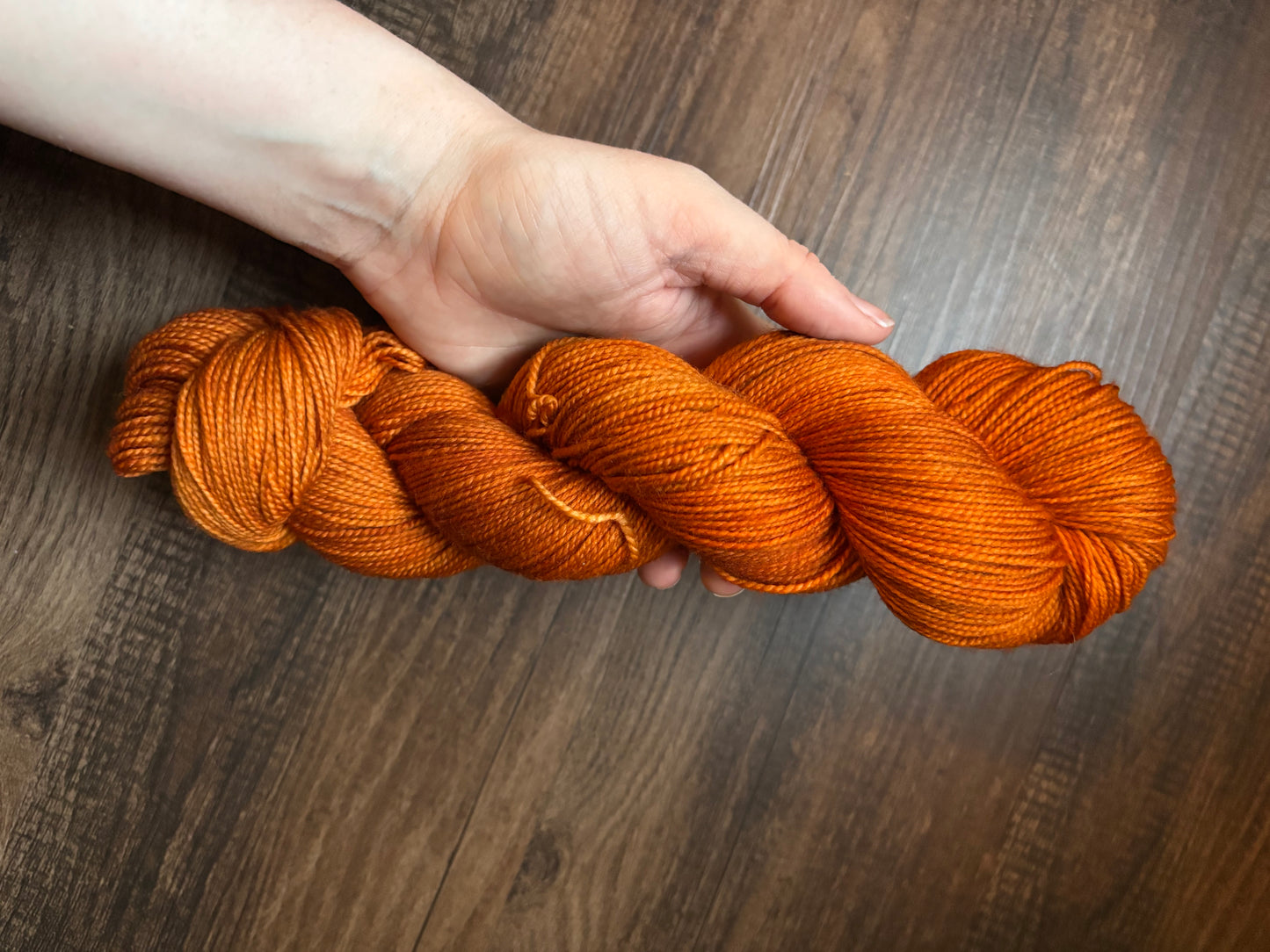 Orange on discontinued sock weight (Copy)
