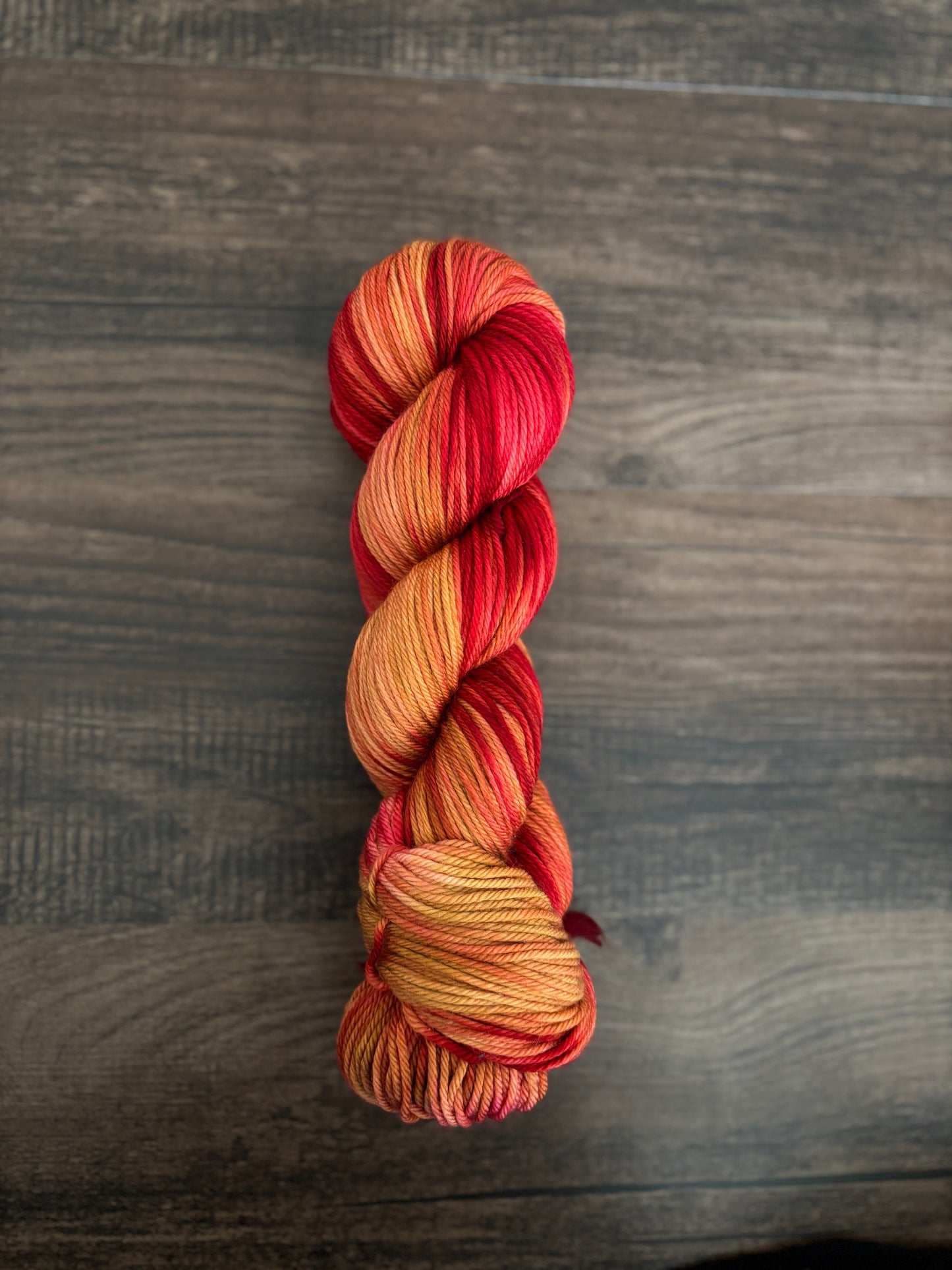 Red & Gold Worsted Weight