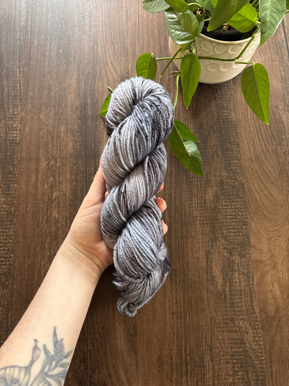 OOAK Blue, grey & black yarn