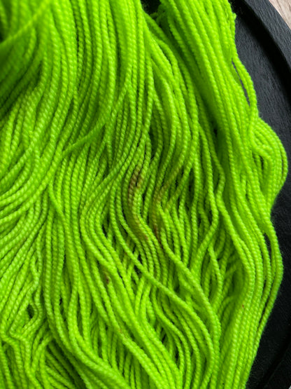 Lime Green on Sock Weight