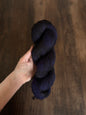 Dark Purple/Black OOAK Sock Weight hank