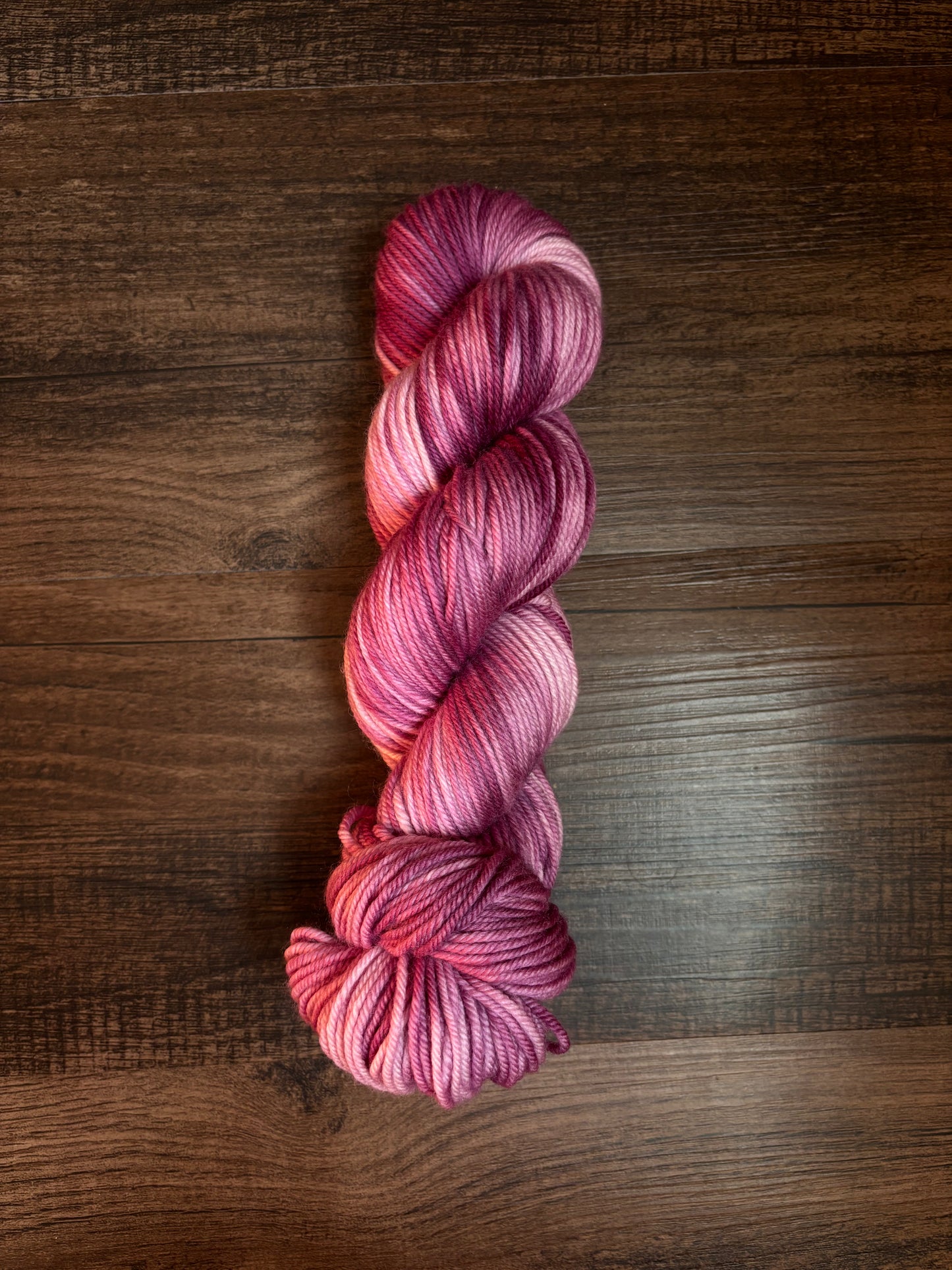 Pink/White on DK weight