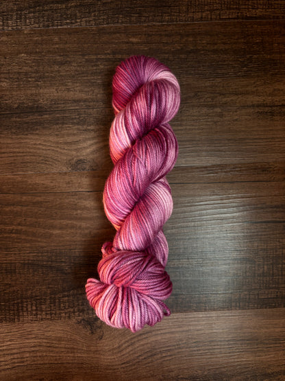 Pink/White on DK weight