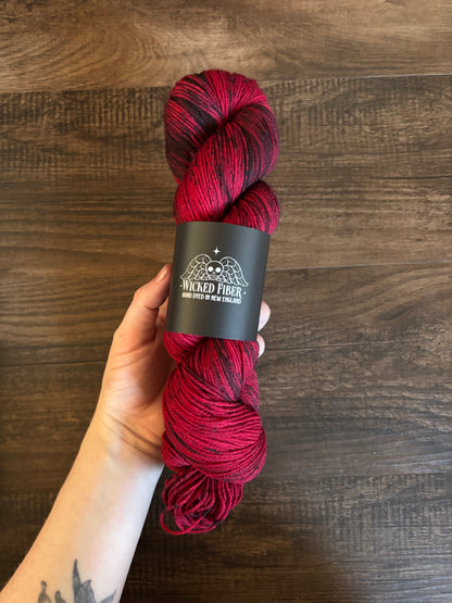 Sock OOAK red/black