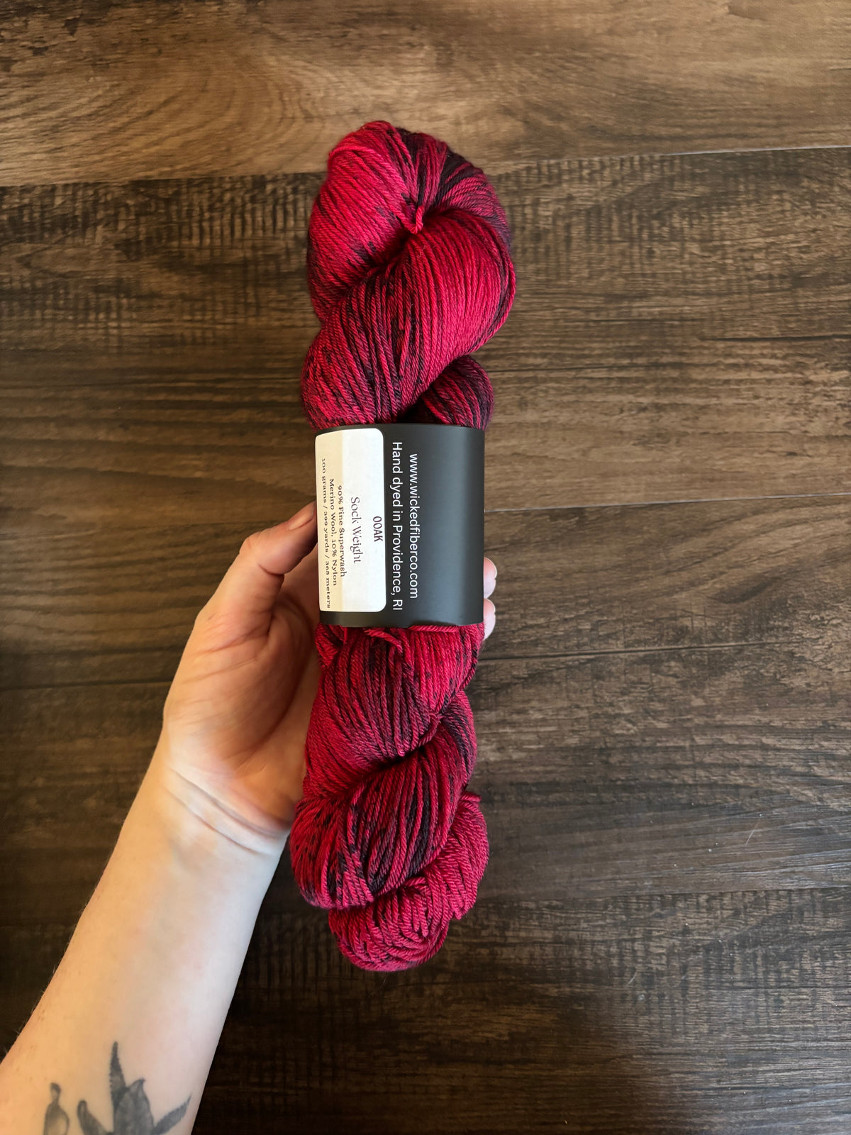 Sock OOAK red/black