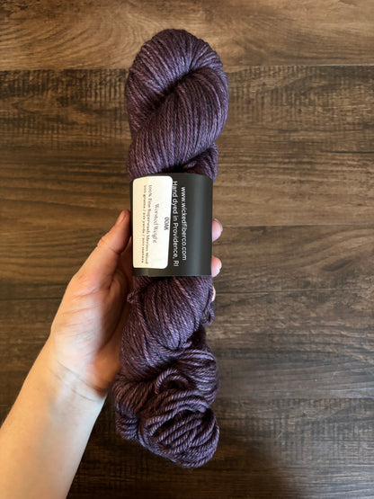 Worsted Weight Purple OOAK