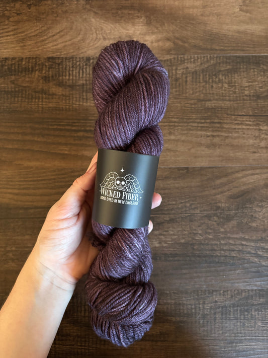 Worsted Weight Purple OOAK